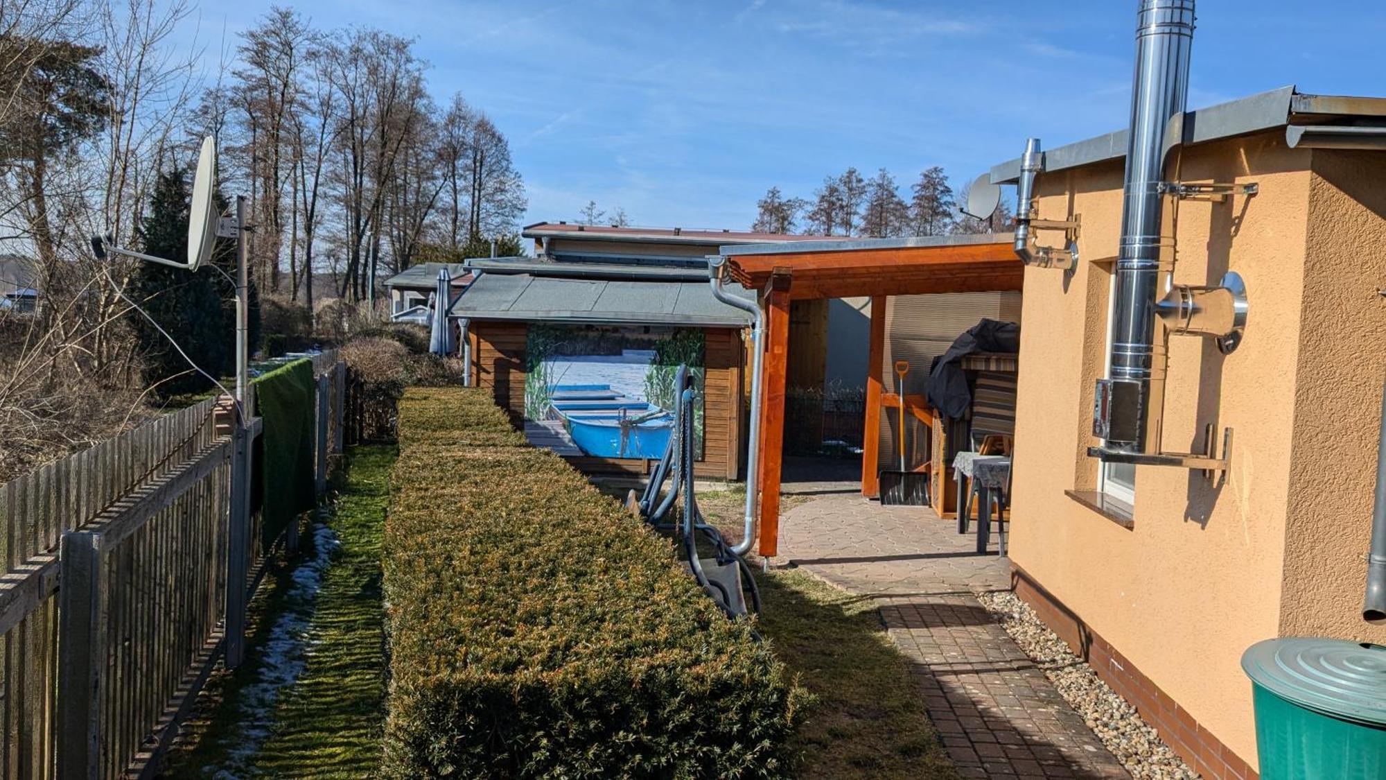 Spreewaldhaeuser Golinski Mit Kamin Am Neuendorfer See Alt Schadow Luaran gambar
