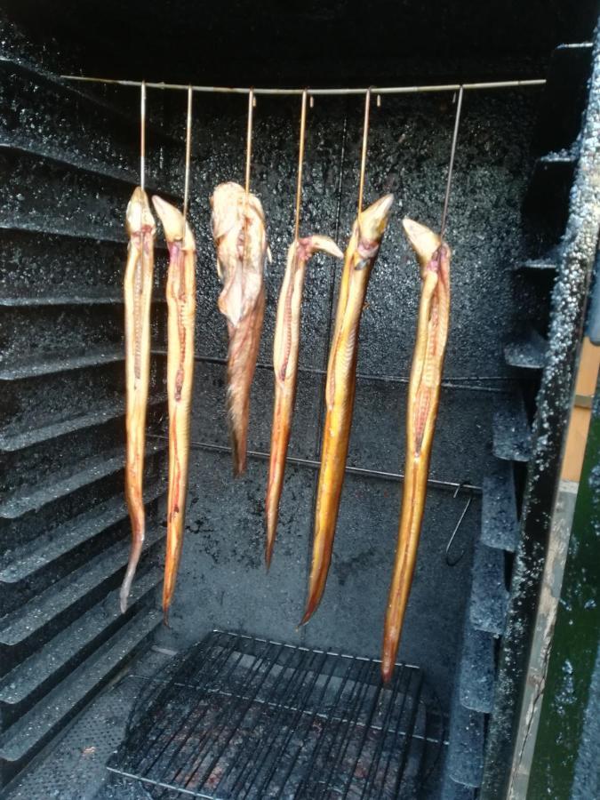 Spreewaldhaeuser Golinski Mit Kamin Am Neuendorfer See Alt Schadow Luaran gambar